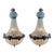 1970s French Louis XVI Charcoal Bronze Chandeliers 2pc- Pair For Sale