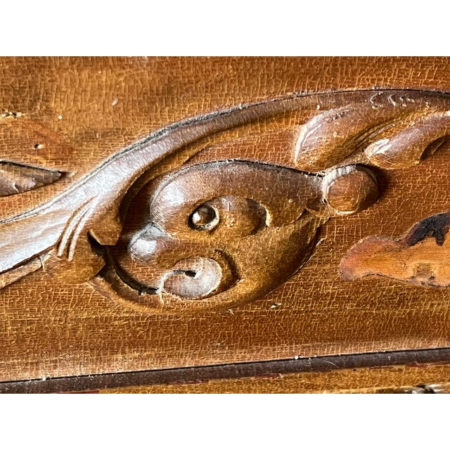 Brown Antique Spanish Colonial Armless Bench For Sale - Image 8 of 11