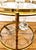 Metal Brass Round Serving Trolley with Smoked Glass Shelves and Removable Tray, 1960s For Sale - Image 7 of 9