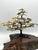 Contemporary Mid-Century Brutalist Gilt Bronze Bonsai Tree Sculpture on Burl Wood Basee For Sale - Image 3 of 18