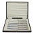 1915 Set of Six English Sheffield Butter Knives in Original Case For Sale
