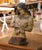 Decorate a shelf, console, or religious collection with this expressive antique devotional sculpture of Our Savior....