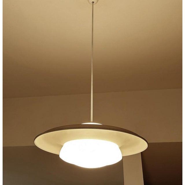 Large Art Deco Glass Pendant Lights, 1930s, Set of 2 For Sale - Image 6 of 18