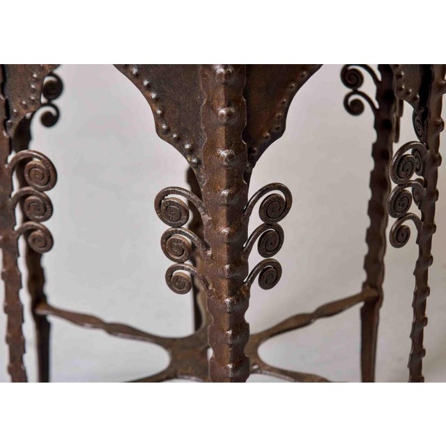 Early 20th Century French Metal Side or Garden Table For Sale In Detroit - Image 6 of 12