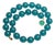 Mozambique Amazonite Beaded Necklace With Gold Plated Amazonite Clasp For Sale