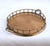 Circular brass tray with a faux bamboo finish. In good condition, although there are some light signs of wear, as shown in...