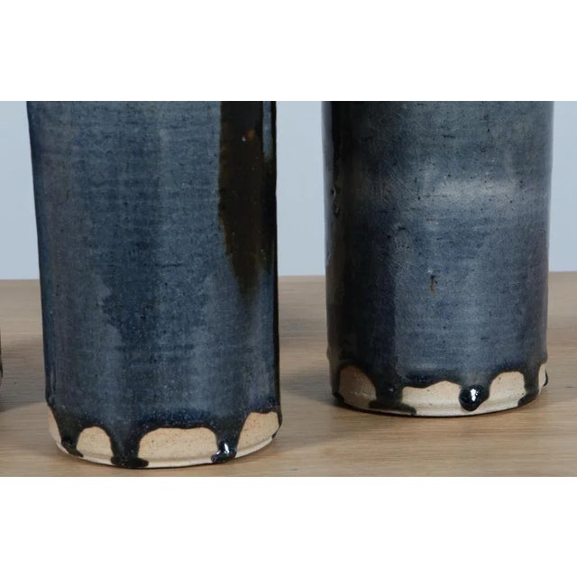 1960s Vintage Vases in Parly Glazed Stoneware by Gunver Bilde Sørensen, 1960s, Set of 3 For Sale - Image 5 of 7