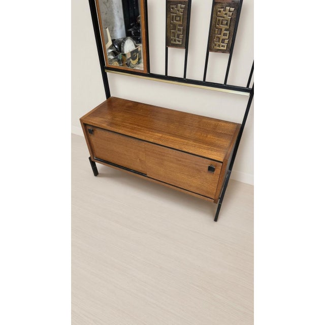 Mid-Century Modern Hallway Coat Rack with Mirror by Alfred Hendrickx for Belform, Belgium, 1940s For Sale - Image 15 of 18