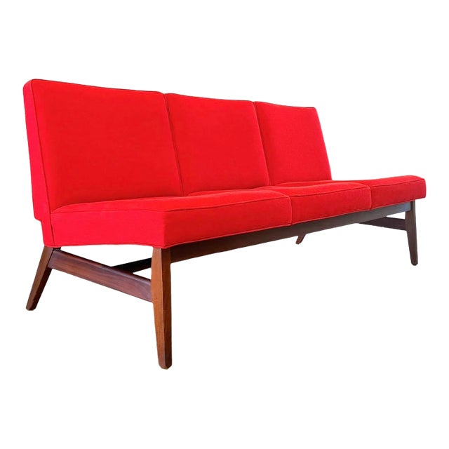 1960s Danish Modern Teak Armless Sofa For Sale