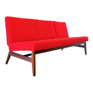 1960s Danish Modern Teak Armless Sofa