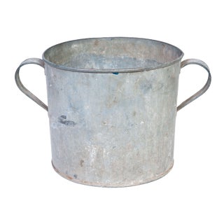 Vintage Galvanized Pot For Sale