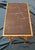 Mid century wrought iron coffee table with veined marble top, France 1940-50