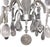 Metal Italian 20th Century Silver Leaf Wrought Iron Chandelier With Rock Crystal For Sale - Image 7 of 9
