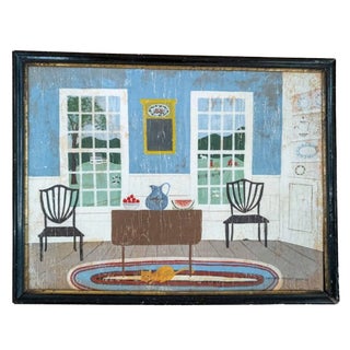 20th Century American Folk Out Outside Art Painting by Natalee Everett Goodman For Sale