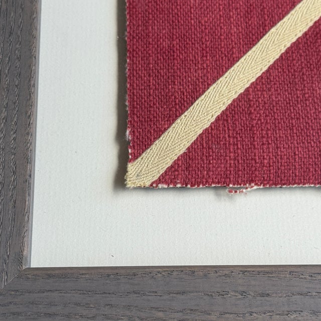 Framed Andrew Martin Crest Textile A classic Andrew Martin heraldic crest with overlaid embroidery and appliquéd detail...