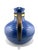 Bauer 1960s Mid Century Bauer Blue Ringware Pottery Carafe Pitcher For Sale - Image 4 of 7