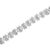 Contemporary Sterling Silver rose-cut Diamond X-Link Bracelet (1 cttw, I-J Color, I2-I3 Clarity) For Sale - Image 3 of 6