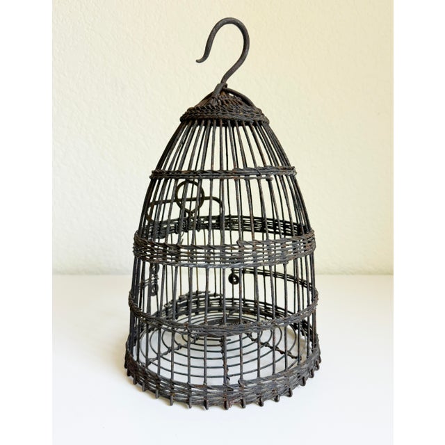 Antique French Wire Birdcage, Early 20th C For Sale - Image 13 of 13