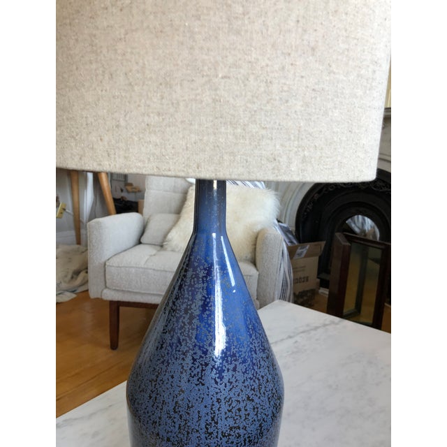 Assymetric Ceramic Table Lamp by West Elm with Shade Chairish