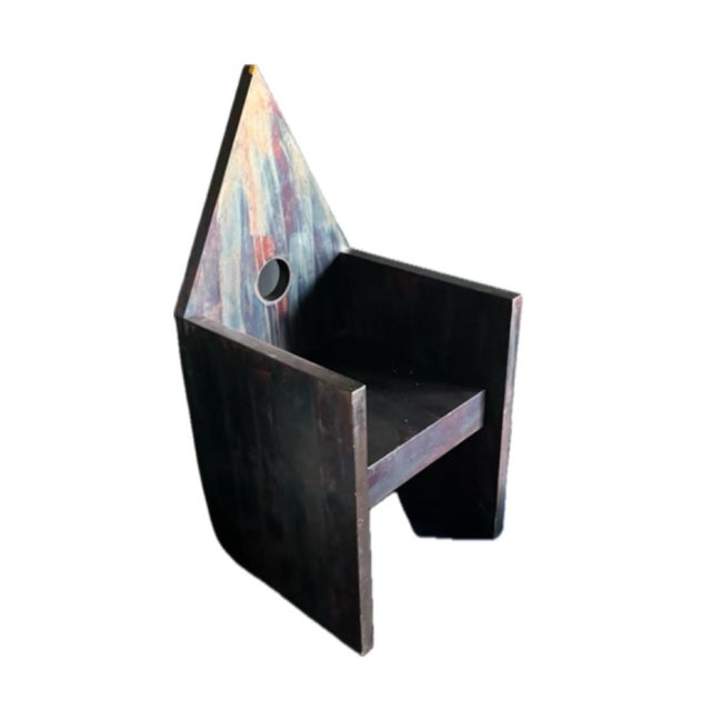Abstract 1986 Vescovina Chair by Lanfranco Benvenuti for Meccani Design For Sale - Image 3 of 6