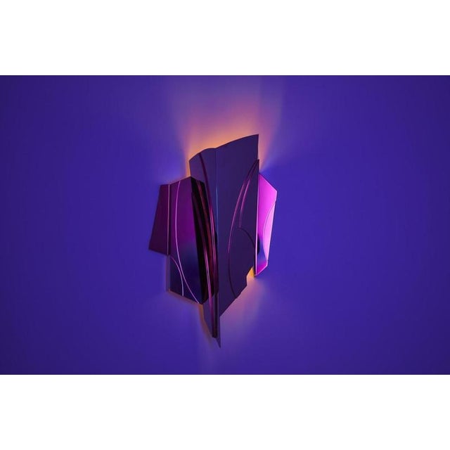 Geometric Cross Bitume 02 Wall Lamp by Jennifer Midoz For Sale - Image 6 of 8