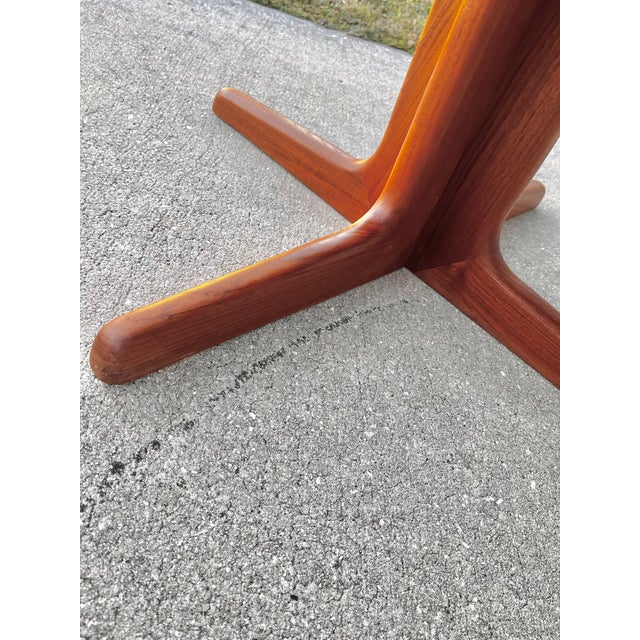 Mid Century Danish Modern Extendable Teak Dining Table | by Sun Cabinet For Sale - Image 15 of 18
