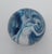 2000 - 2009 Signed Vintage Handblown Glass Paperweight With Blue & White Ribbon Swirl, 2003 For Sale - Image 5 of 11