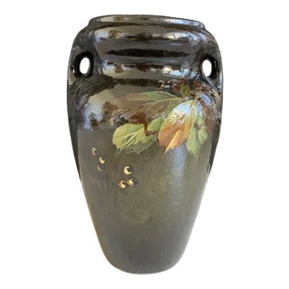 Mid 20th Century McCoy 12.5” Vase / Urn in Brown For Sale