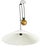 White Plastic and Metal Counterweight Aggregato Pendant Lamp by E. Mari for Artemide, 1978 For Sale