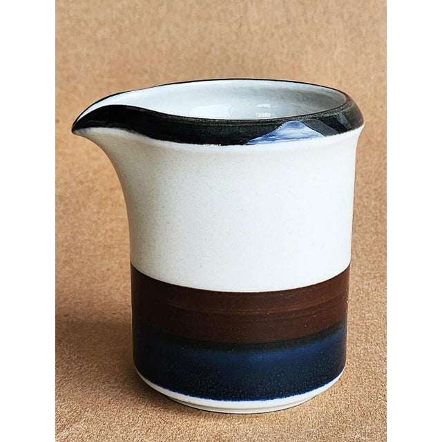 1970s 1970s Arabia Finland Kara Ceramic Creamer For Sale - Image 5 of 9