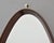 Italian Mid-Century Walnut Oval Mirror For Sale In Detroit - Image 6 of 11