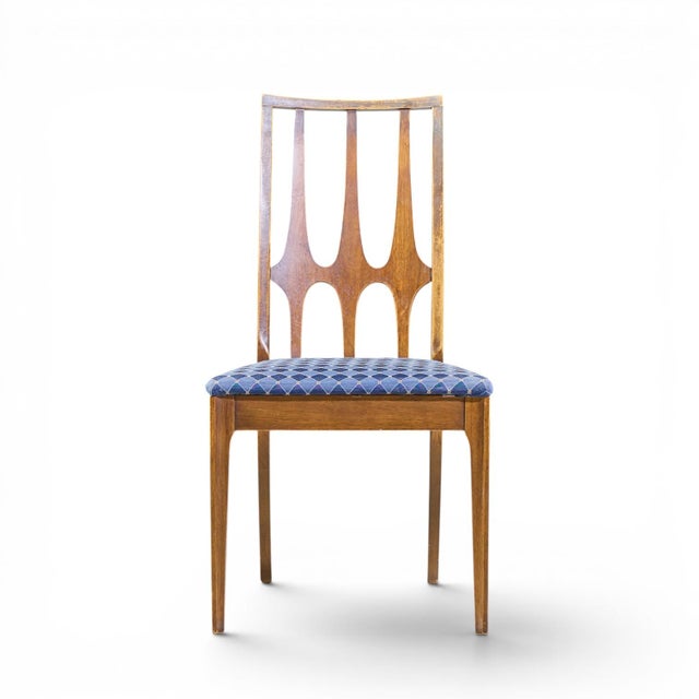 Mid 20th Century Broyhill Brasilia Mid Century Walnut Dining Chairs - Set of 6 For Sale - Image 5 of 18