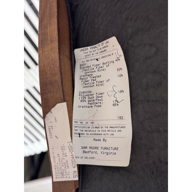 Brown Sam Moore Bergère Lounge Chairs, Pair For Sale - Image 8 of 12