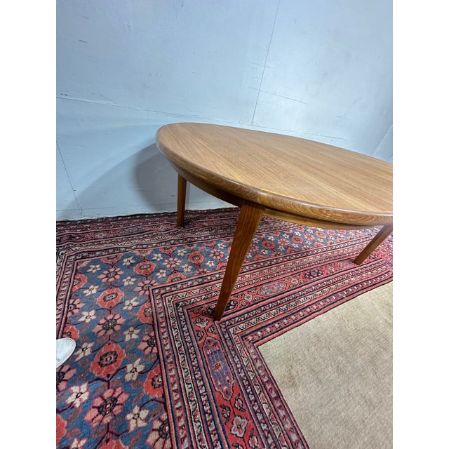 1980s MCM Teak Dining Table by Rasmus For Sale - Image 9 of 9