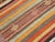 Orange Vintage Striped Turkish Kilim Rug - 70" X 101.5" For Sale - Image 8 of 10