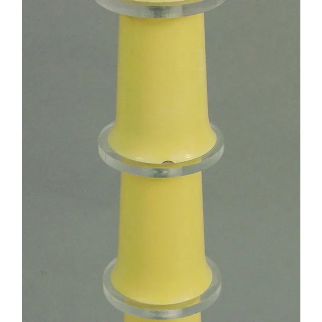 1940s Mid-Century Moderne Lucite Floor Lamp by Zany Design For Sale - Image 4 of 6