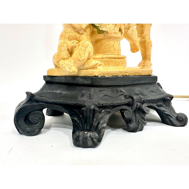 Neo-Classical Table Lamp with Cherubs by Amilcare Santini for Kalmar, 1960s For Sale - Image 6 of 12