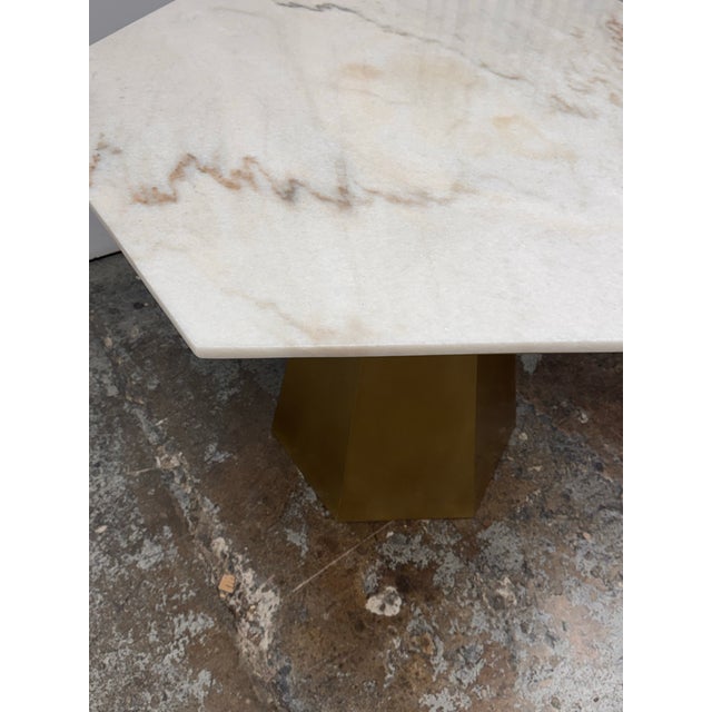 Metal Noir Furniture Demetria Dining Table For Sale - Image 7 of 12