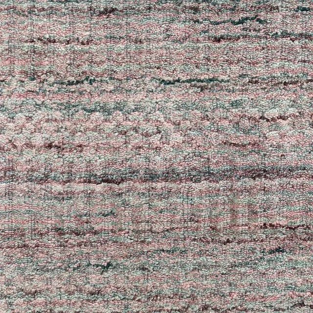 Textile Simplicity Pink Turquoise Contemporary Handwoven Rug 8' X 9'9 For Sale - Image 7 of 11