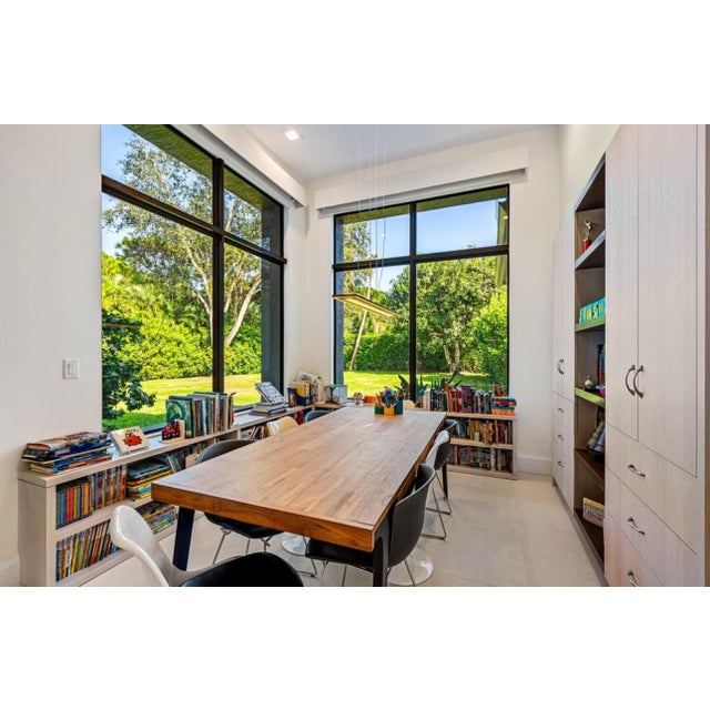 Farmhouse Crate and Barrel 81” Larkin Teak Expanding Table For Sale - Image 3 of 3