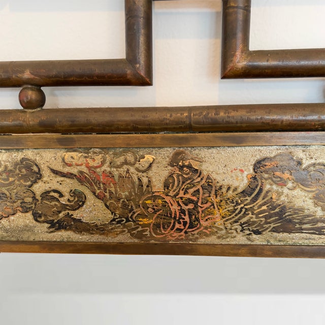 Philip and Kelvin LaVerne "Chine Fret" Rare Mid-Century Modern Mirror, Signed. Extraordinary and expansive “Chine Fret”...