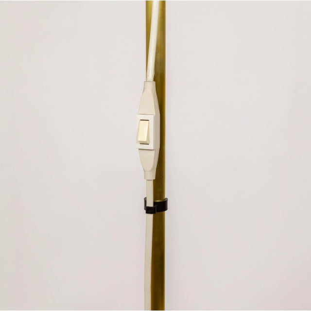 Hans-Agne Jakobsson Mid 20th Century Hans-Agne Jakobsson Adjustable Brass Floor Lamps - Pair For Sale - Image 4 of 11