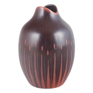 20th Century Ceramic Vase in Reddish and Brown Tones by Colin Melbourne for Beswick For Sale