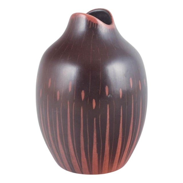 20th Century Ceramic Vase in Reddish and Brown Tones by Colin Melbourne for Beswick For Sale