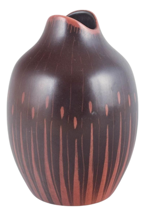 20th Century Ceramic Vase in Reddish and Brown Tones by Colin Melbourne for Beswick