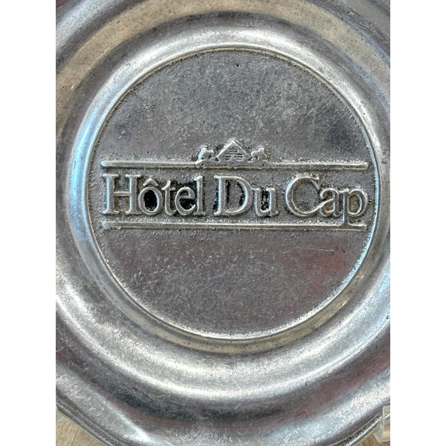 French Vintage Hotel Du Cap Eden Roc Cap D’Antibes Silver Vide Poche For Sale - Image 3 of 7