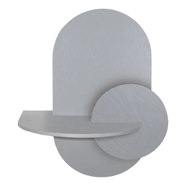 Alba L Nightstand in Grey by Daniel García Sánchez for Woodendot For Sale