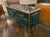 The Modern Murano Glass and Brass Cabinet in Peacock Plume Green is a stylish and elegant piece of furniture .The...