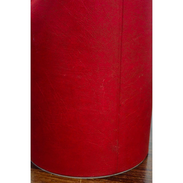 1960s Morgan Design Bucket Brigade 15" Tall Red Ice Bucket For Sale - Image 9 of 18