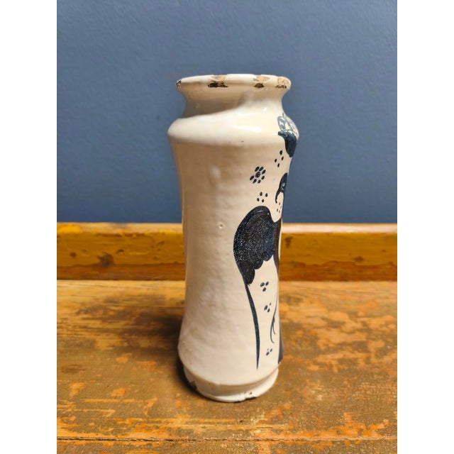 Large 18th Century Italian Ceramic Apothecary Jars, 1760s, Set of 2 For Sale - Image 11 of 18